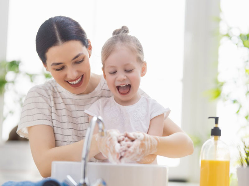 Softened water providing gentle handwashing comfort for families Softened water providing gentle handwashing comfort for families